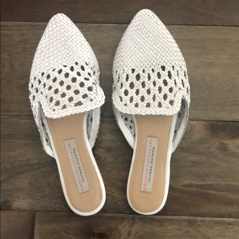 NEVER WORN Kristin cavallari white flats